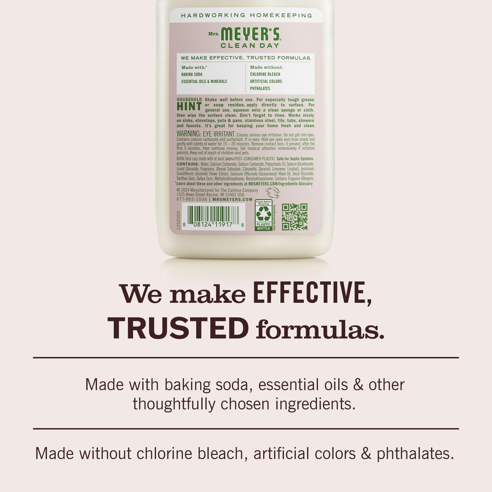 MRS. MEYER’S CLEAN DAY Baking Soda Cream 16 Fl Oz (Pack of 1), No Color