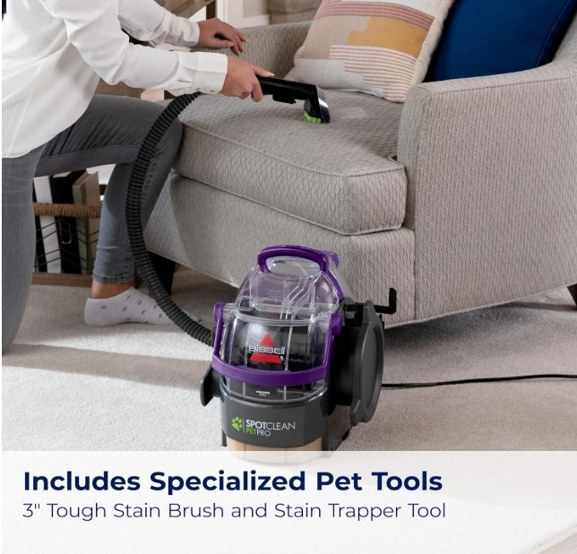 Bissell SpotClean Pet Pro Portable Carpet Cleaner, 2458