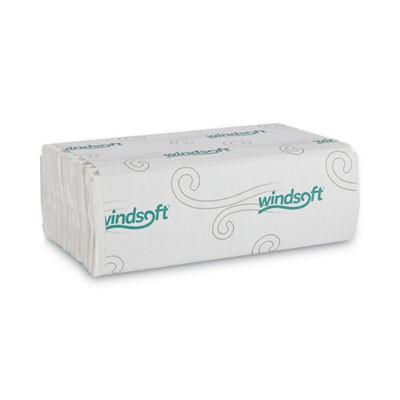 Windsoft WIN101 C-Fold Paper Towels 1 Ply White 200/Pack 12 Packs