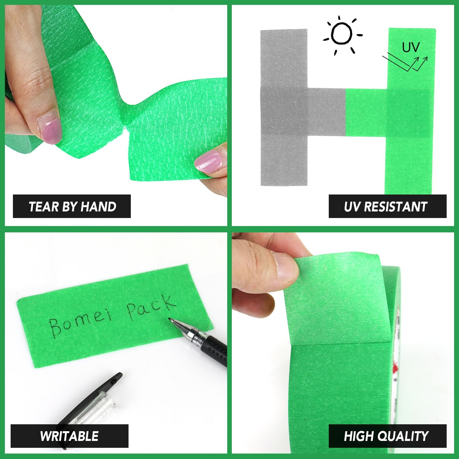 Painters Tape 0.75 Inch – Green Paint Tape 10 Rolls x 0.75 Inch x 55 Yards – …