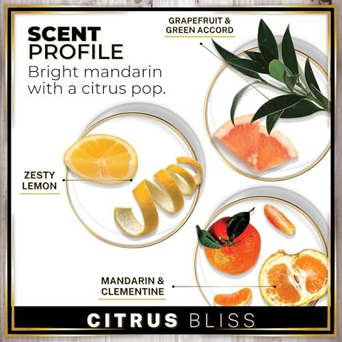 Car Air Freshener Diffuser 1 Pack – Citrus Bliss Scent, 45+ Days Long Lasting