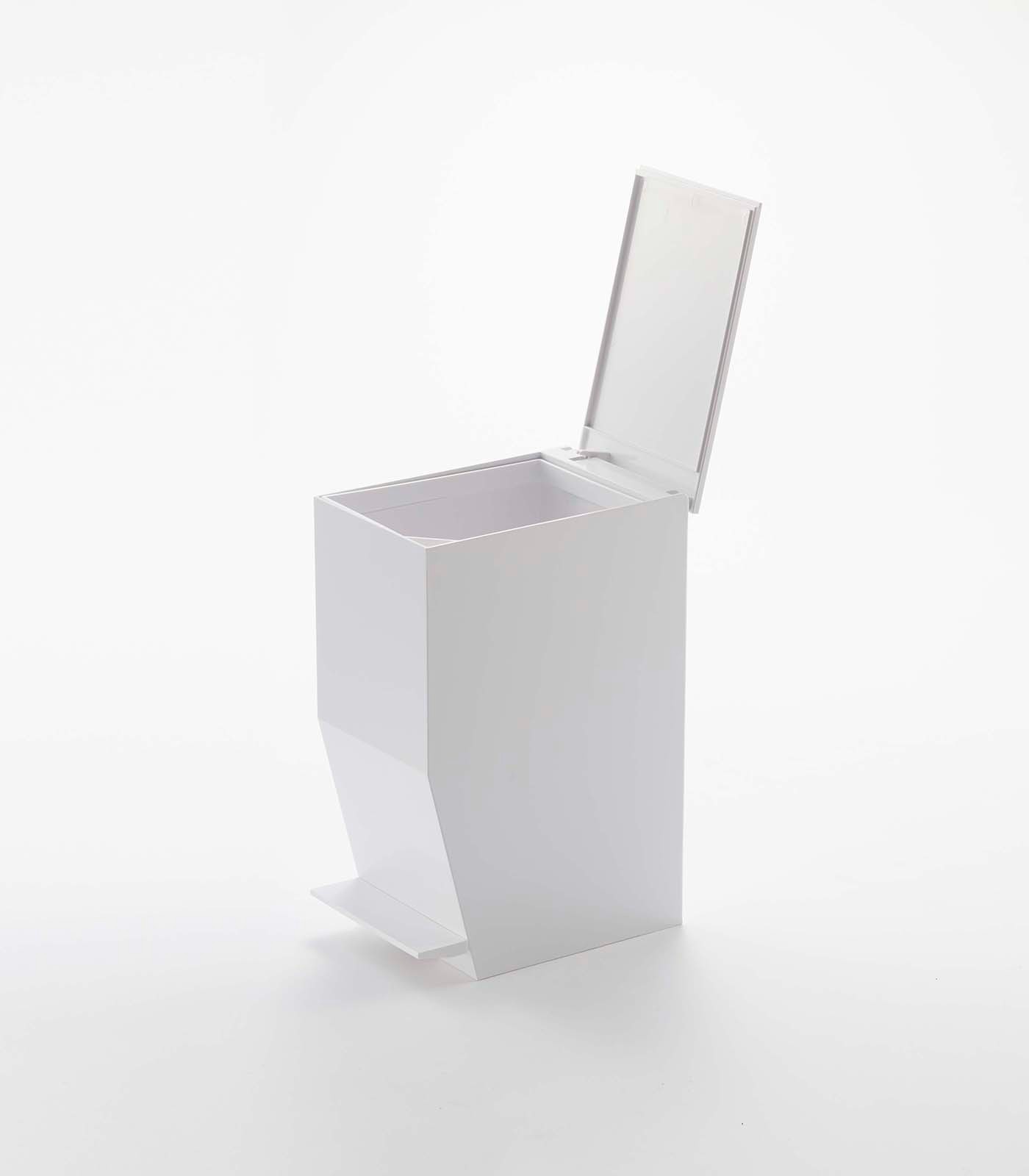 Yamazaki Home TOWER Step Trash Can – Small Space Waste Bin for Bathroom Kitchen