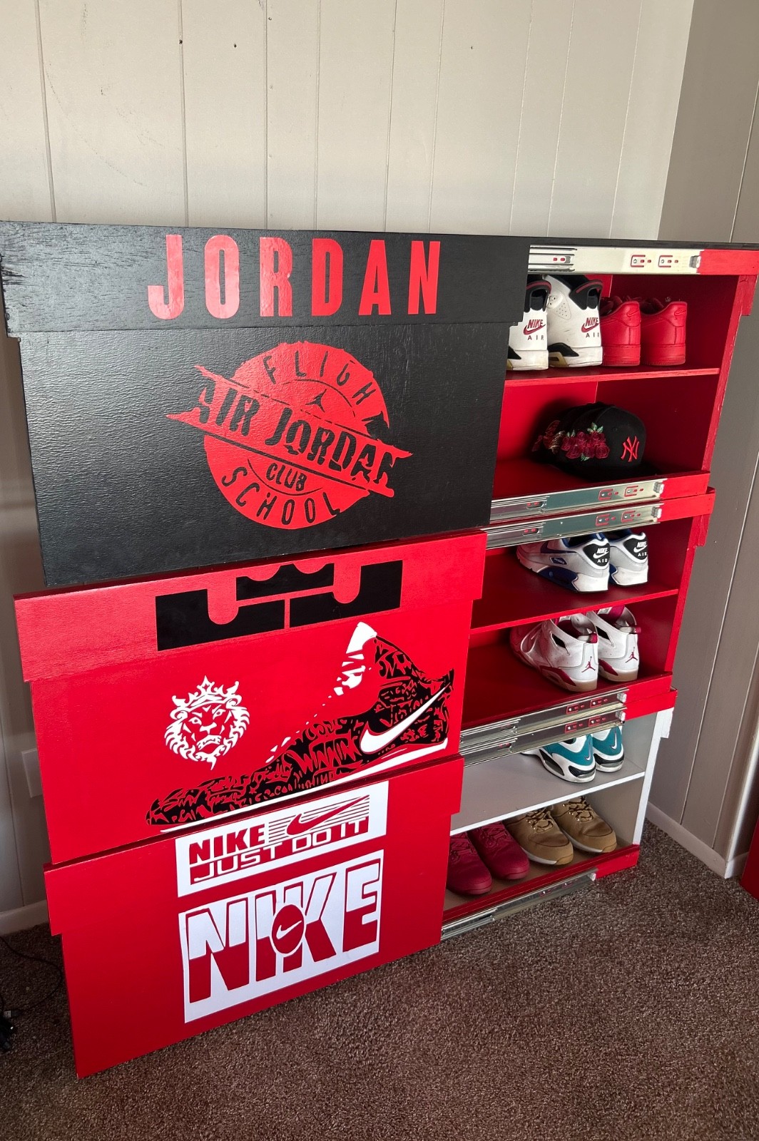 Custom Nike Jordan LeBron Sneaker Storage Box