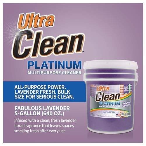 Ultra Clean Platinum Multipurpose Cleaner Lavender Non-Abrasive 5 Gallon
