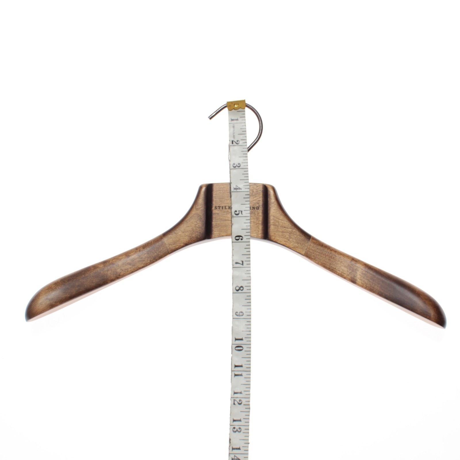 Stile Latino Sport Coat Hanger in Brown Wood