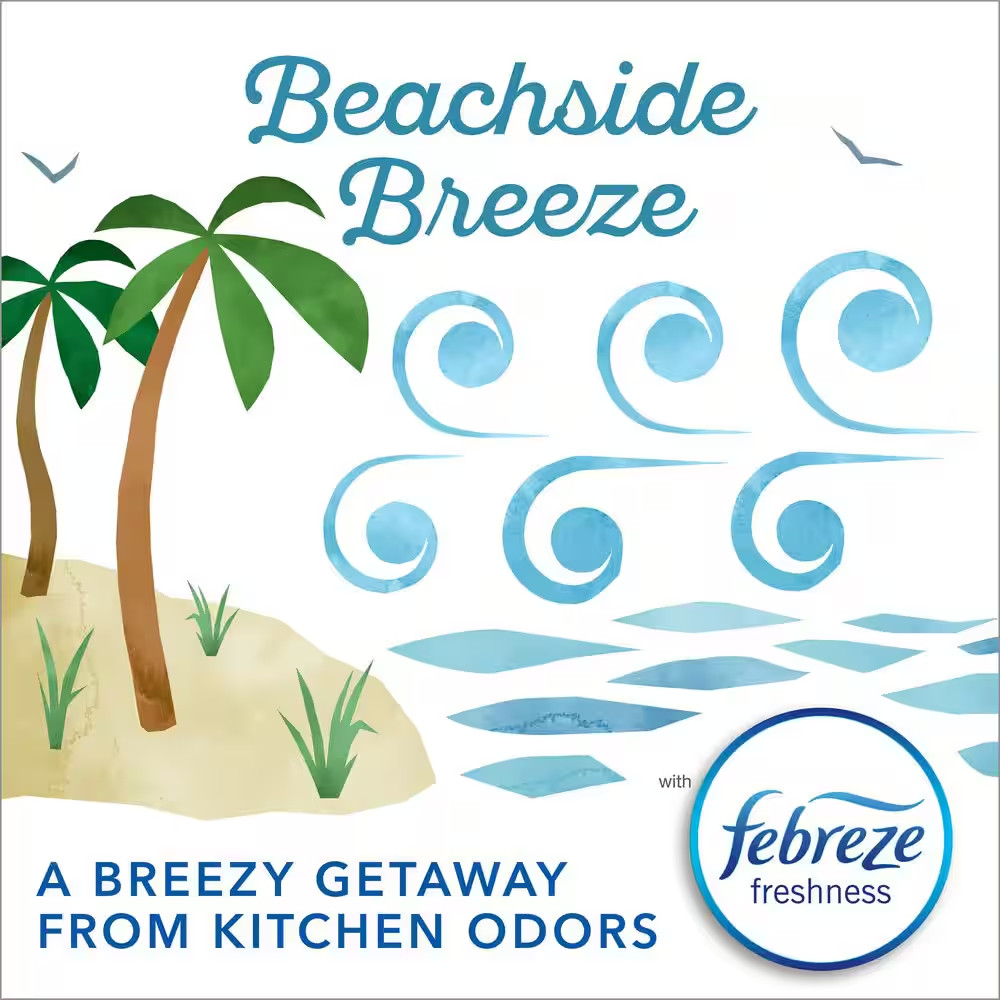 13 Gal. Forceflex Maxstrength Tall Kitchen Drawstring Beachside Breeze with Febr