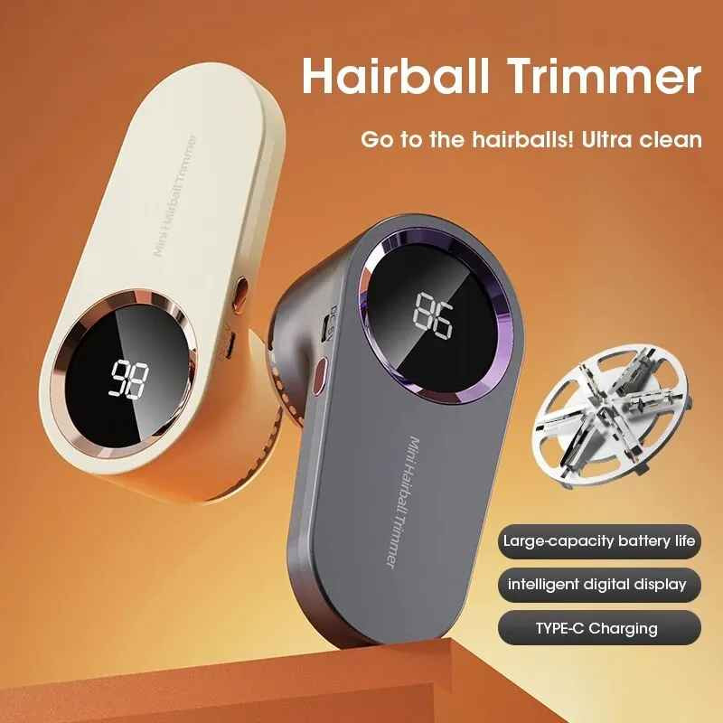 Lint Remover for Clothing LED Digital Electric Pellet Fluff Remover USB Recharge