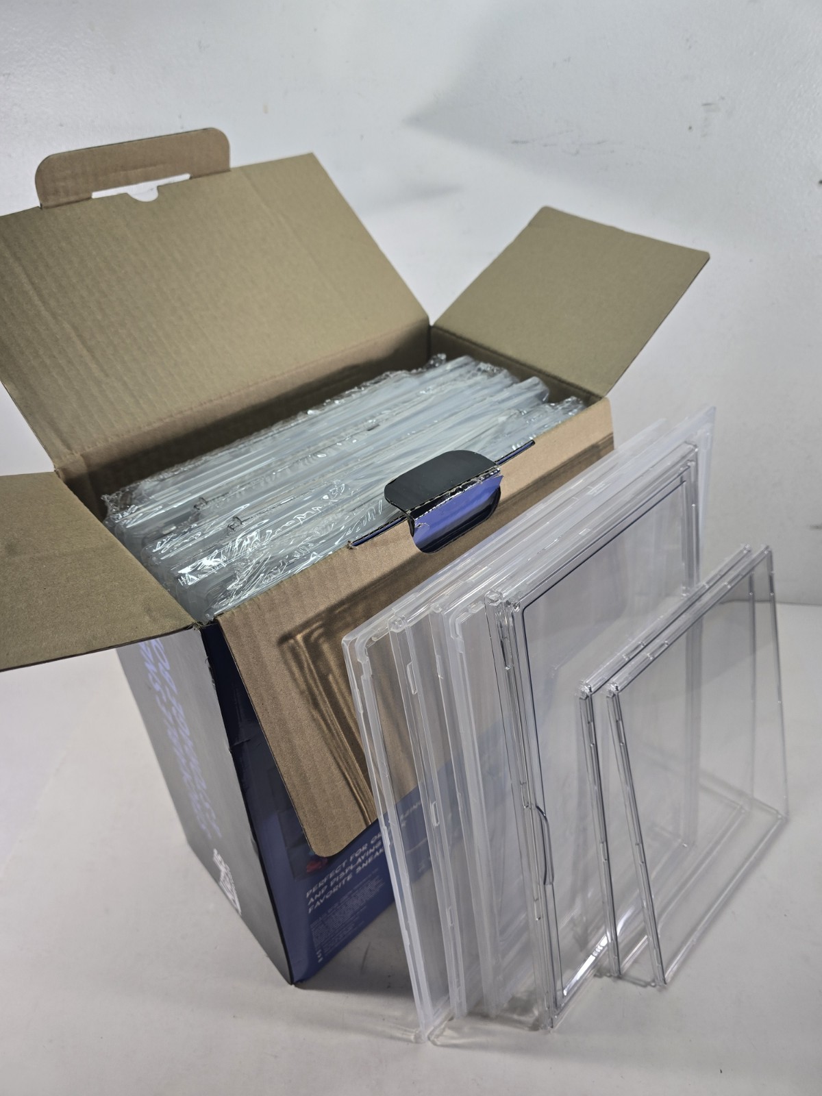 Kicks & Co. Stackable Clear Sneaker Shoe Storage Boxes 5-Pack 14x14x8