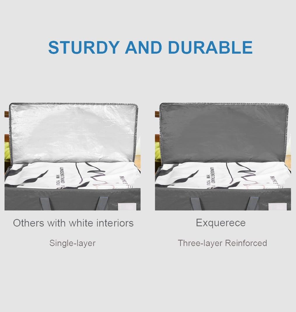6 PCS 93L ThreeLayer Reinforced Moving Bags Heavy Duty 60lb WaterResistant