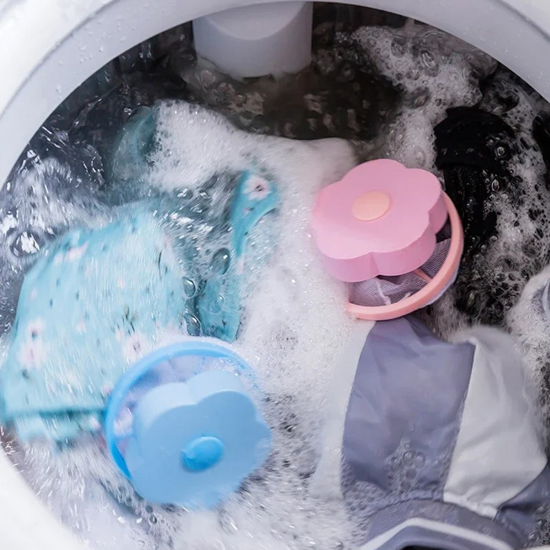 1pc Reusable Washing Machine Lint Hair Catcher Ball Pet Fur Laundry Filter – NEW