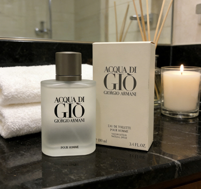 New with box Acqua Di Gio 3.4oz EDT Gift Spray For Men Fast Fast delive