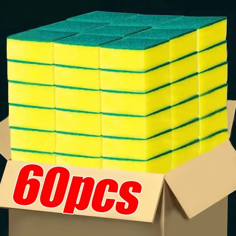 60/1PCS Kitchen Dishwashing Sponge Thickend Nano Magic Clean Brush Rub Pot Rust