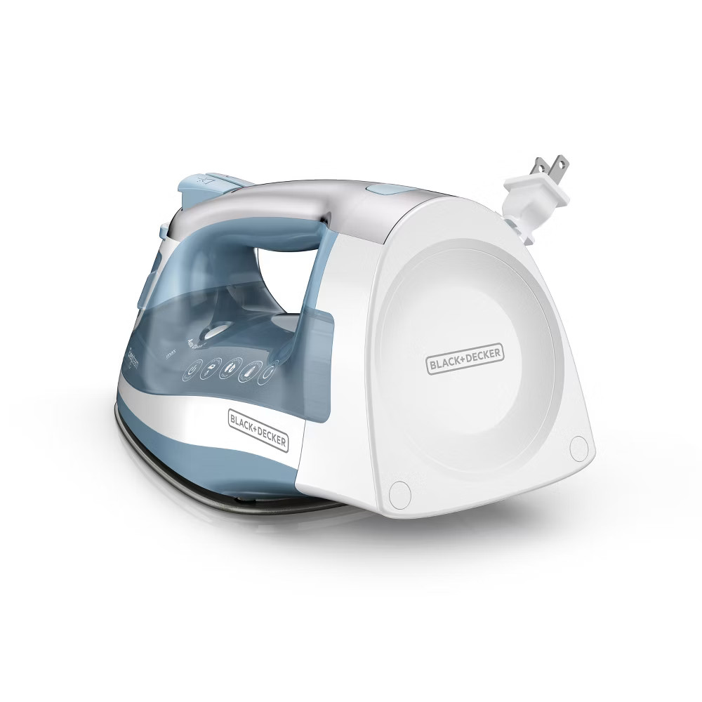 BLACK+DECKER Steam Iron Retractable Cord Gray