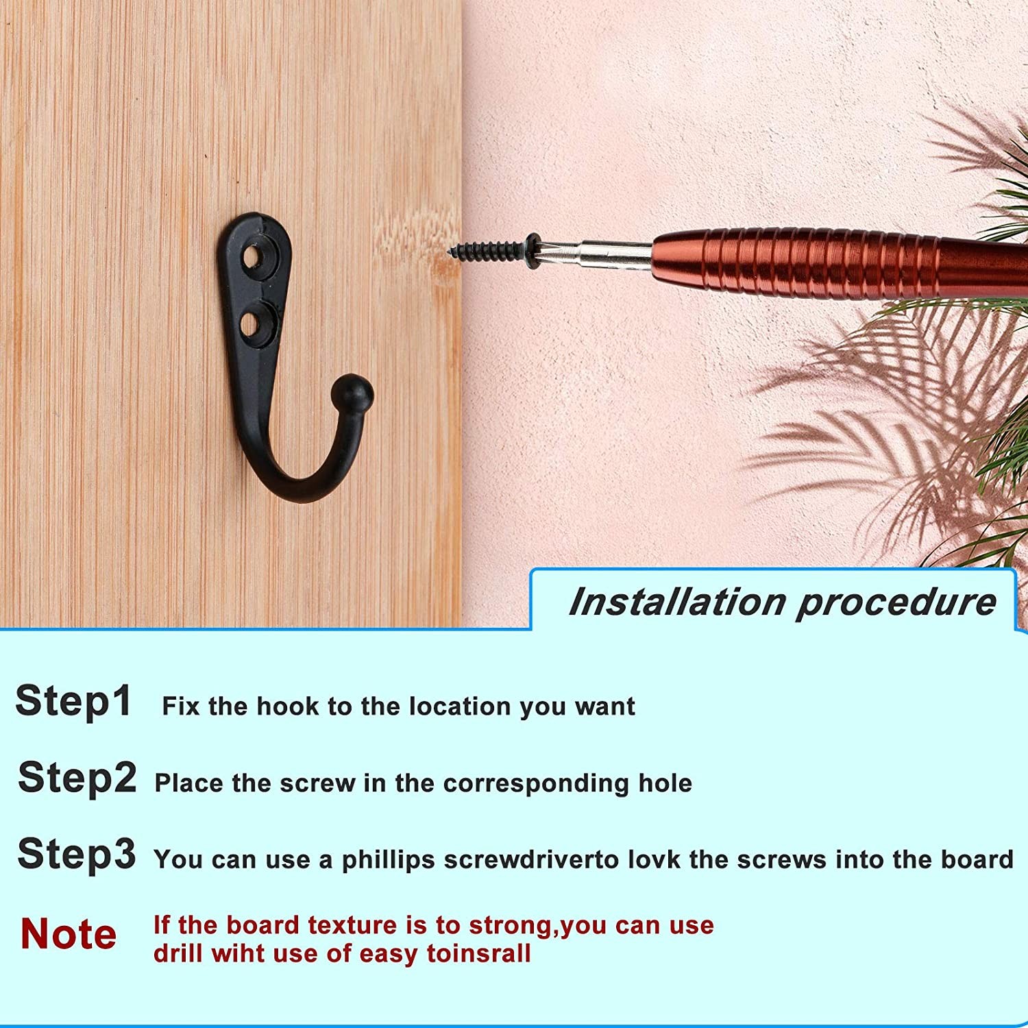 20PCS Wall Hooks for hanging Metal Wall Hooks for Coats Coat hooks for Wall USA