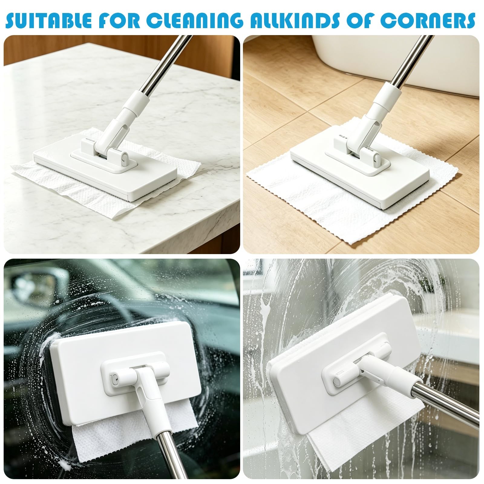 Snap Grip Mini Mop: 2026 Upgraded Disposable Dust Zero Touch No Wash Lazy Mop…