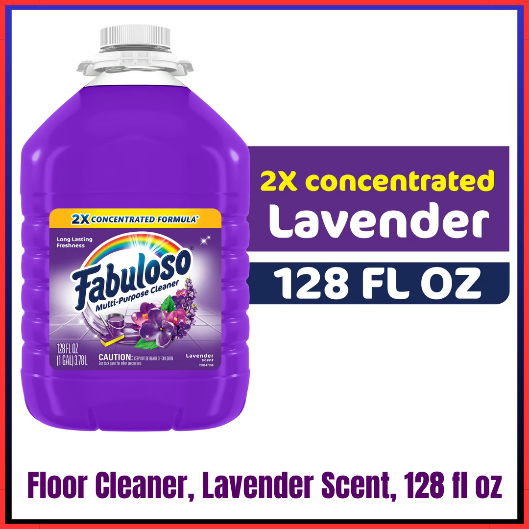 Fabuloso Lavender 2X Concentrated Multi-Purpose Cleaner, 128Oz FAST DELIVERY