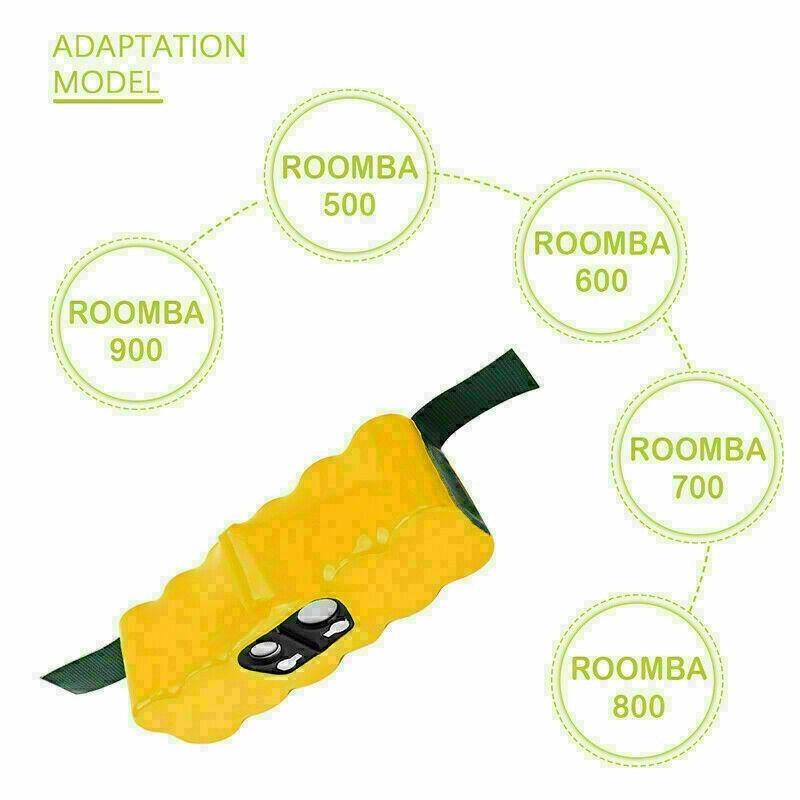 5000mAh Battery For iRobot Roomba 500 HeavyDuty 510 580 630 650 780 870 700 800
