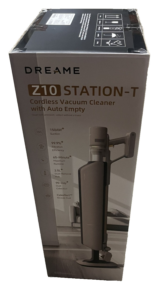 dreame Z10 Station-T Cordless Vacuum Cleaner w/ 2.5L Auto Dust Base Smart Stick