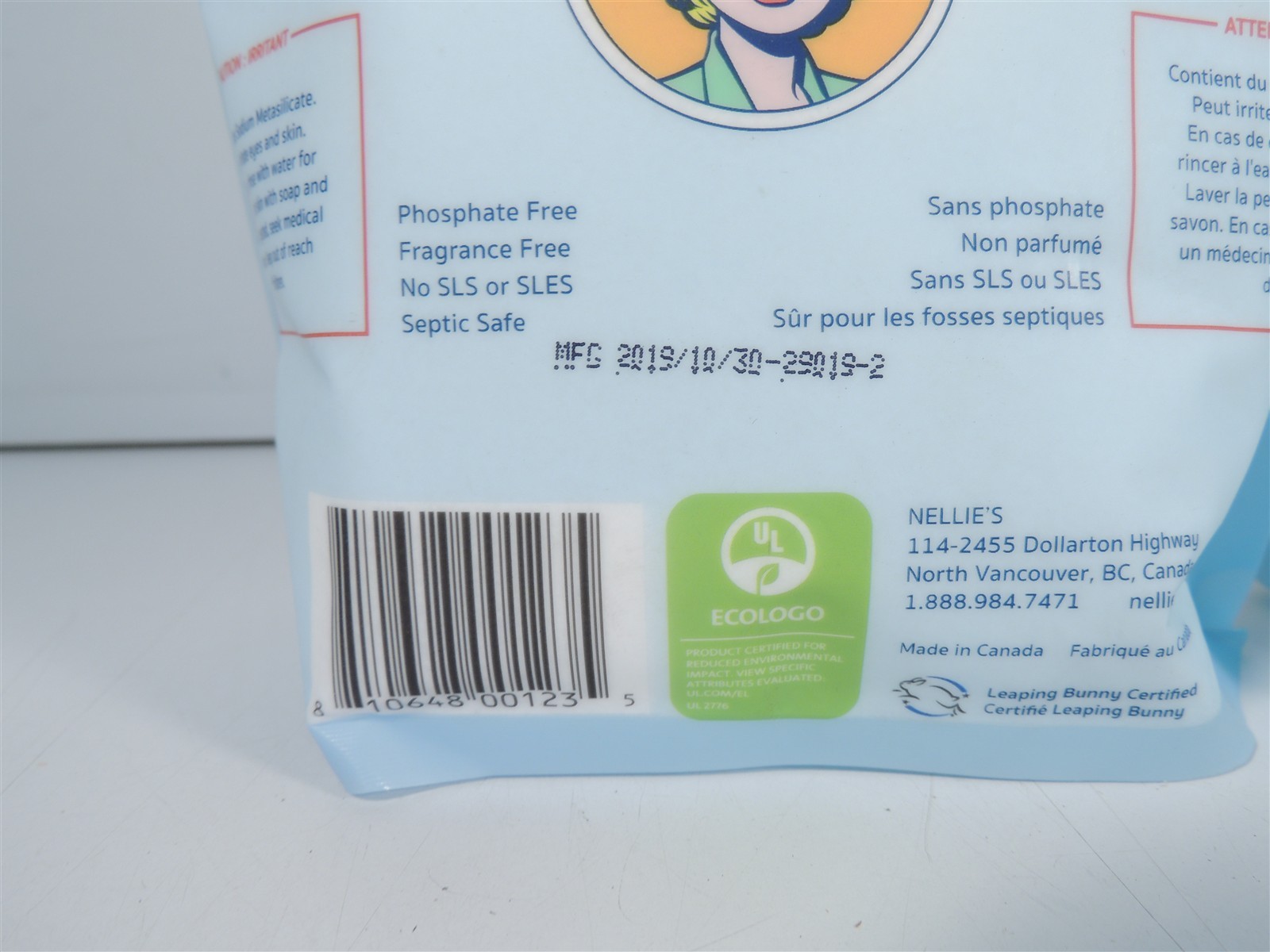 Nellie’s Laundry Soda Lot 100 Loads Tin 3.3 lbs & 2 Bags 50 Loads 1.6 lbs New