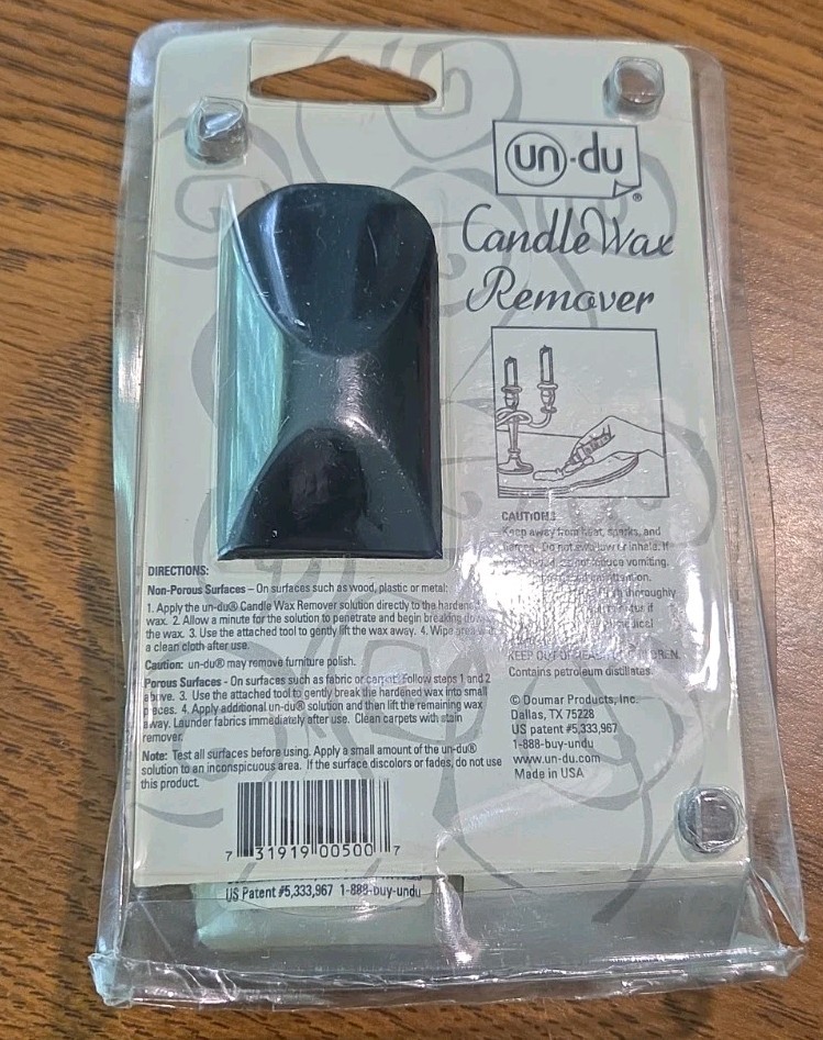 Un-Du Candle Wax Remover 1 Fl Oz With Easy To Use Tool Attached