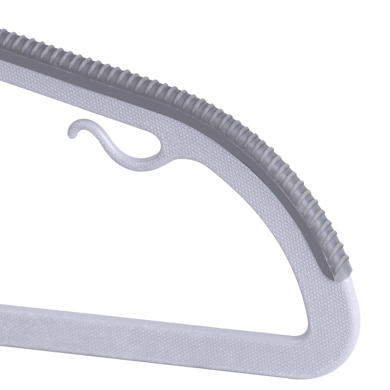 50 Pack Plastic Hangers Heavy Duty Non-Slip Clothes Hangers w/360° Swivel Hook