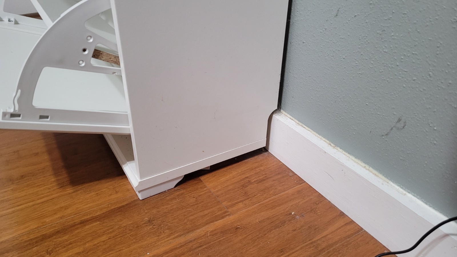 IKEA White Shoe Cabinet Wood 3 Flip Drawers 24×11.75×51.125in