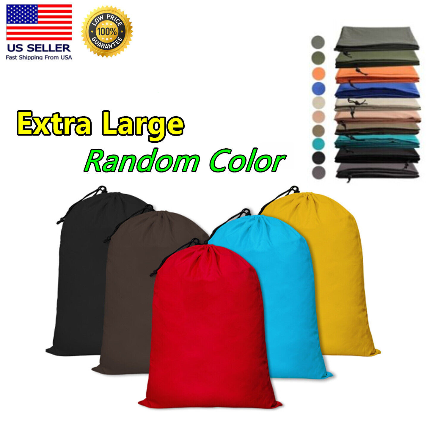 Extra Large 29″ X 40″ Nylon Washable Laundry Bag, Heavy Duty Hamper Drawstring