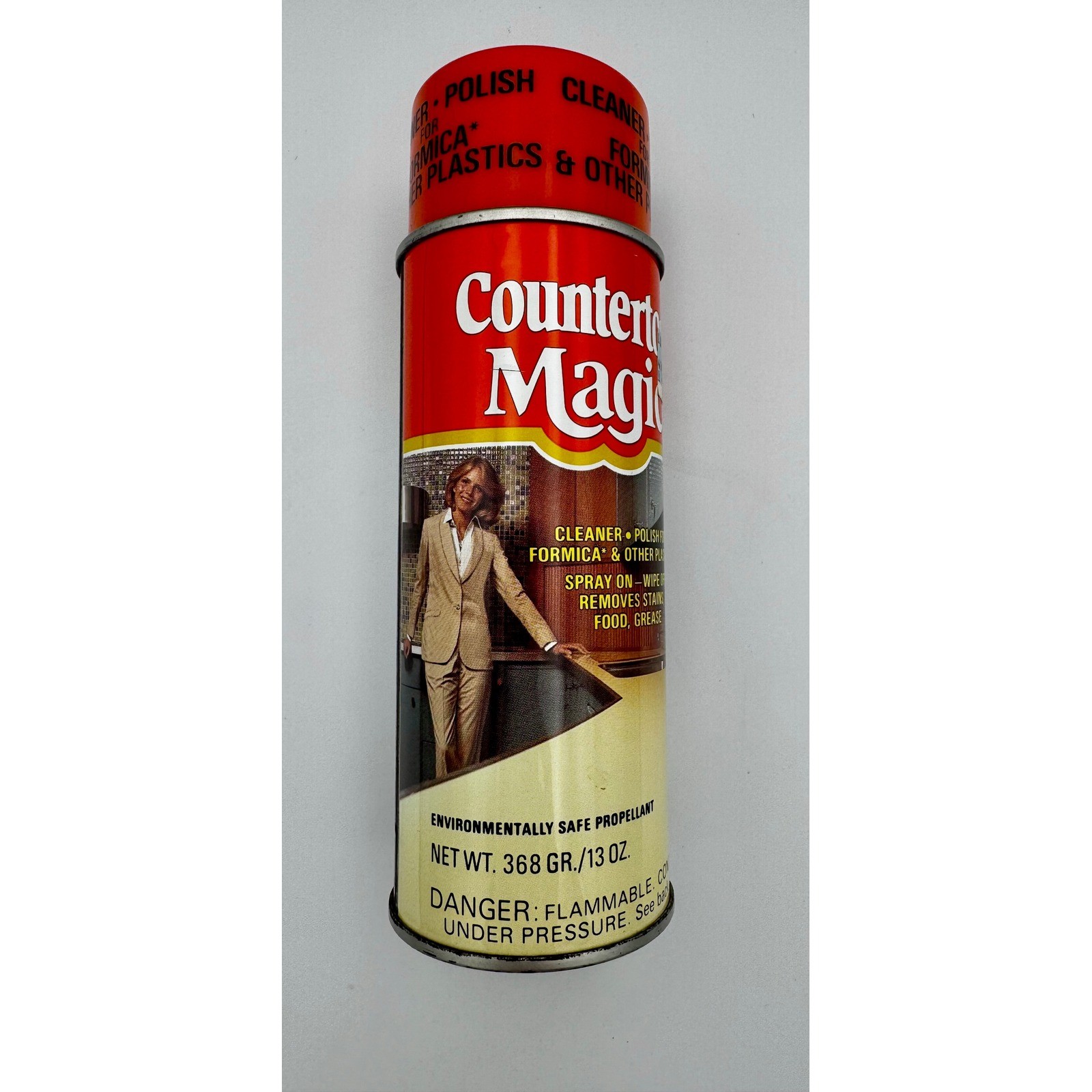 Vintage Countertop Magic Formica Cleaner Polish 13oz Spray Can – Approx 2/3 Full