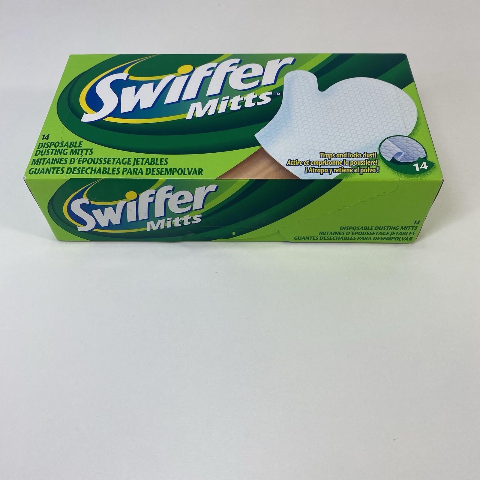 Swiffer Mitts Disposable Hand Dusting Glove Duster 14Ct New Sealed Box