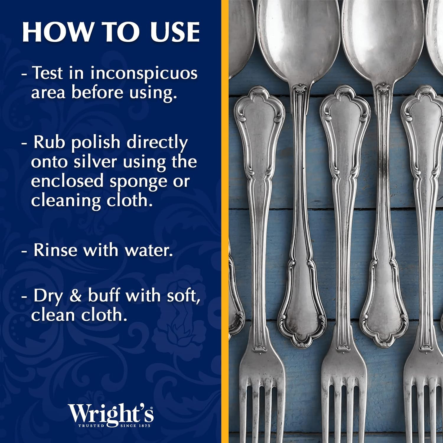 Wright’S Silver Cleaner and Polish Cream, 8 Ounce, Gently Clean and Remove Tarni