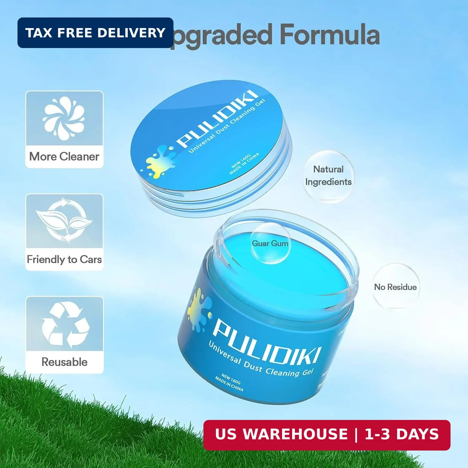 PULIDIKI Car Cleaning Gel Car Clean Putty, Universal Car Interior Cleaner | Perf