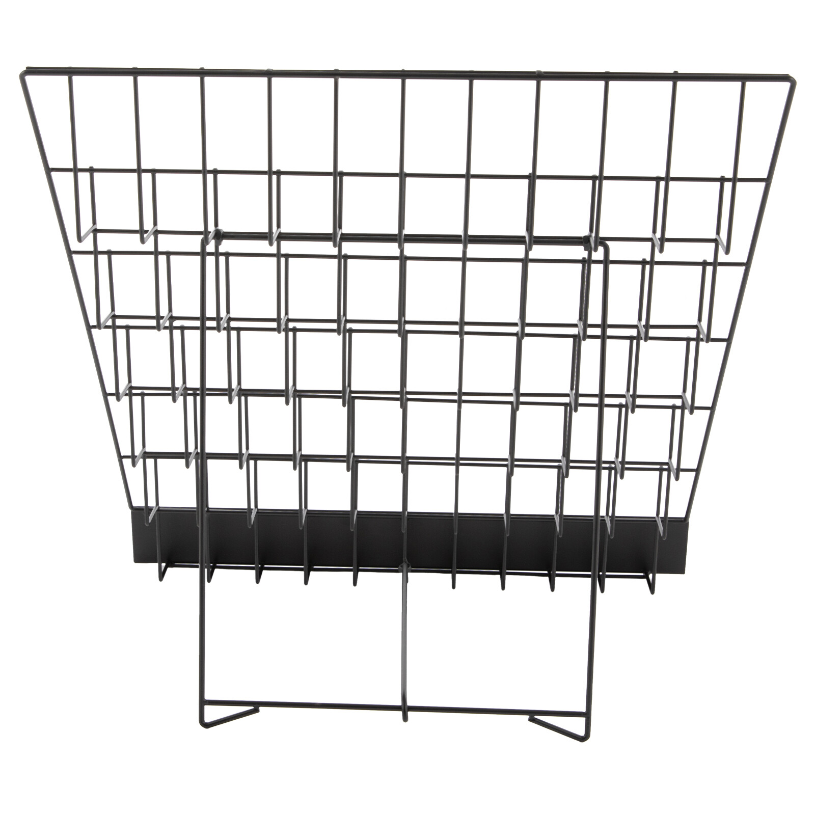17.5″ 6-Tier Metal Magazine Rack for Offices Table Top Book Display Stand Black
