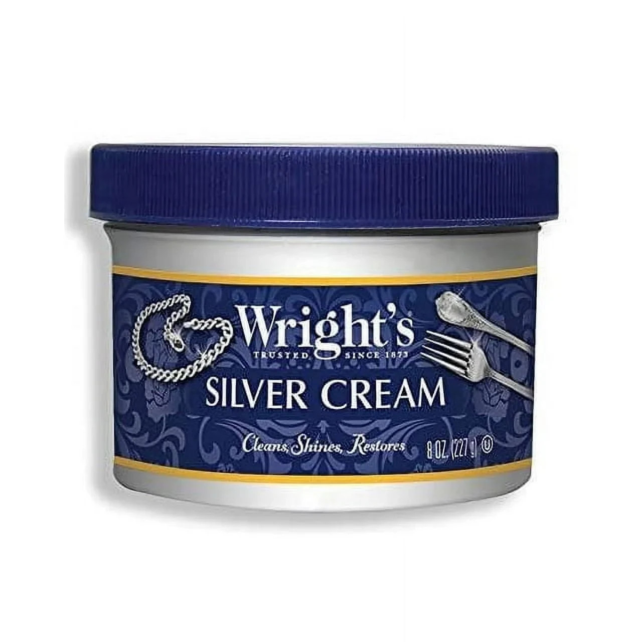 Wright’s Silver Polishing Cream, Remove Tarnish, Clean, Shine 3-in-1