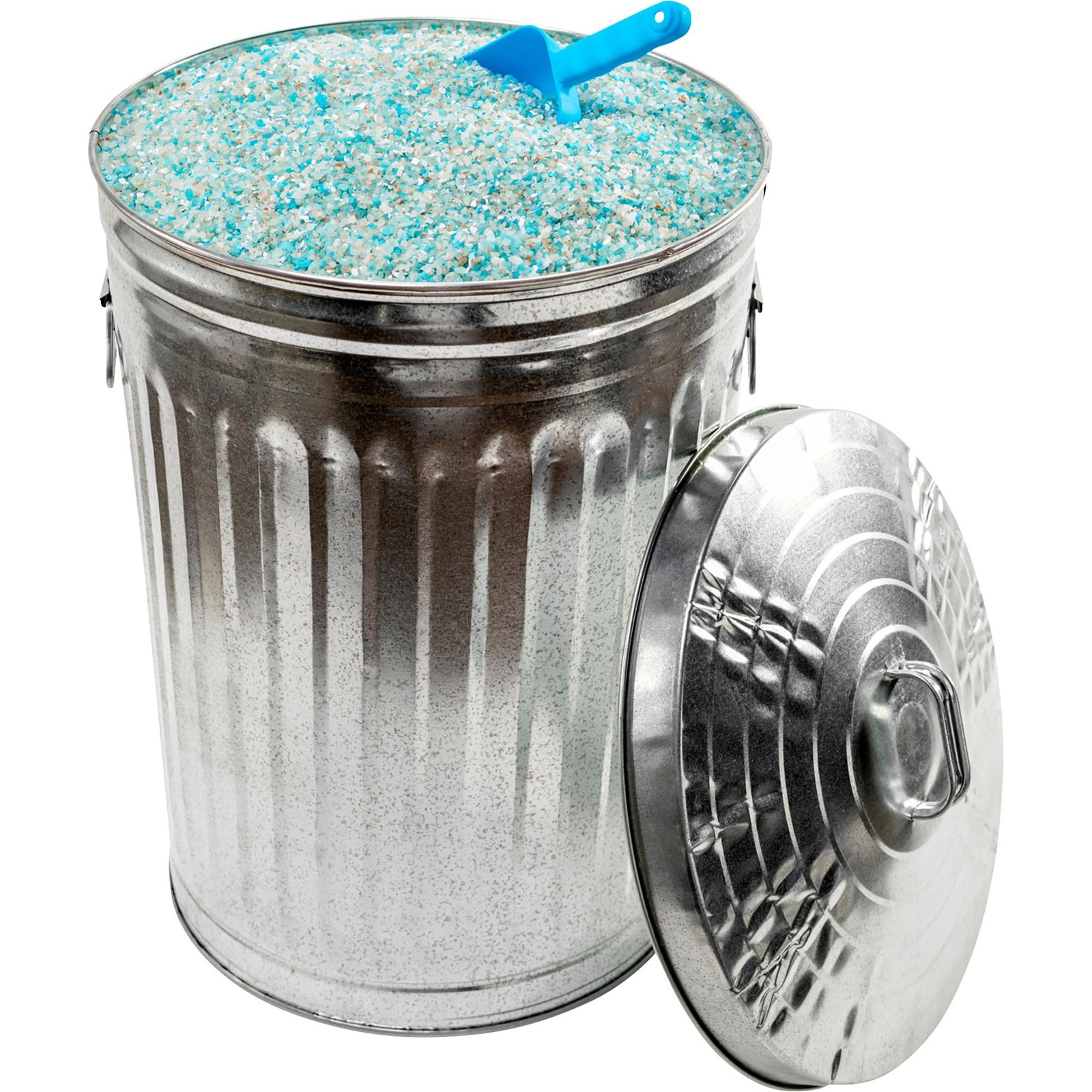 Behrens Galvanized Steel Utility Trash Can with Lid, 20 Gal., Model# 00111K