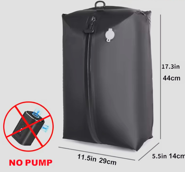 Vacuum Compression Travel Bag with Electric Air Pump Waterproof Storage Bag