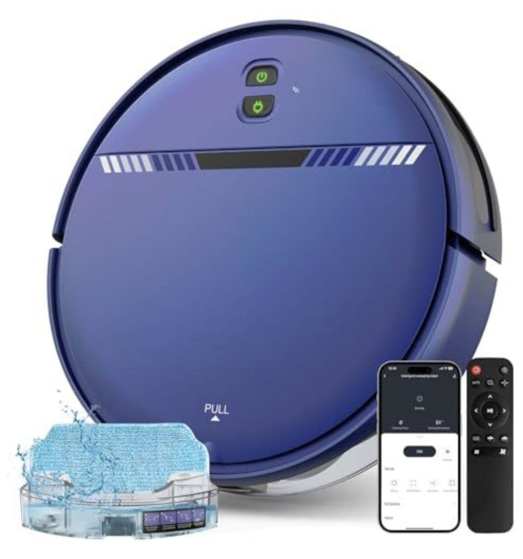 XIEBro BR151 Wi-Fi Cordless Robotic Vacuum Cleaner w/ Remote Control, 3 In 1