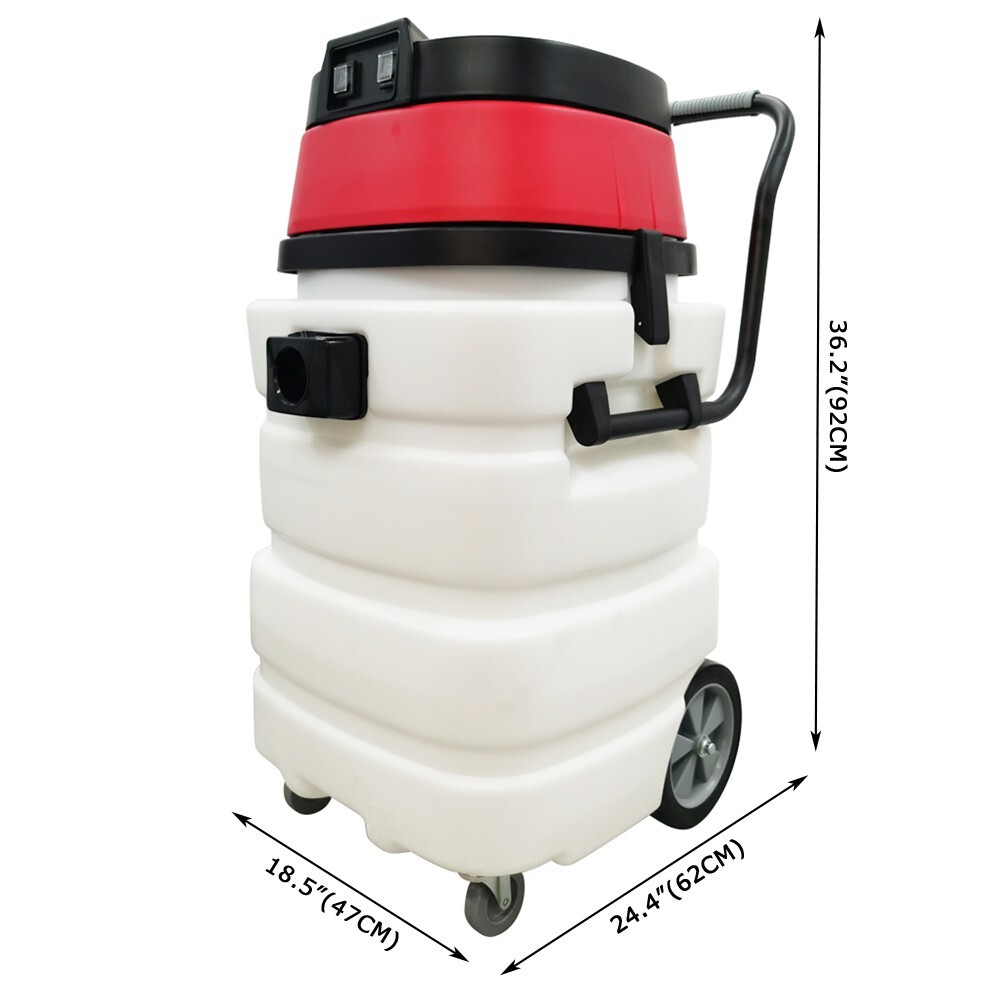 110V 90L Industrial Wet/Dry Vacuum Sweeper Floor Cleaner Dust Collector