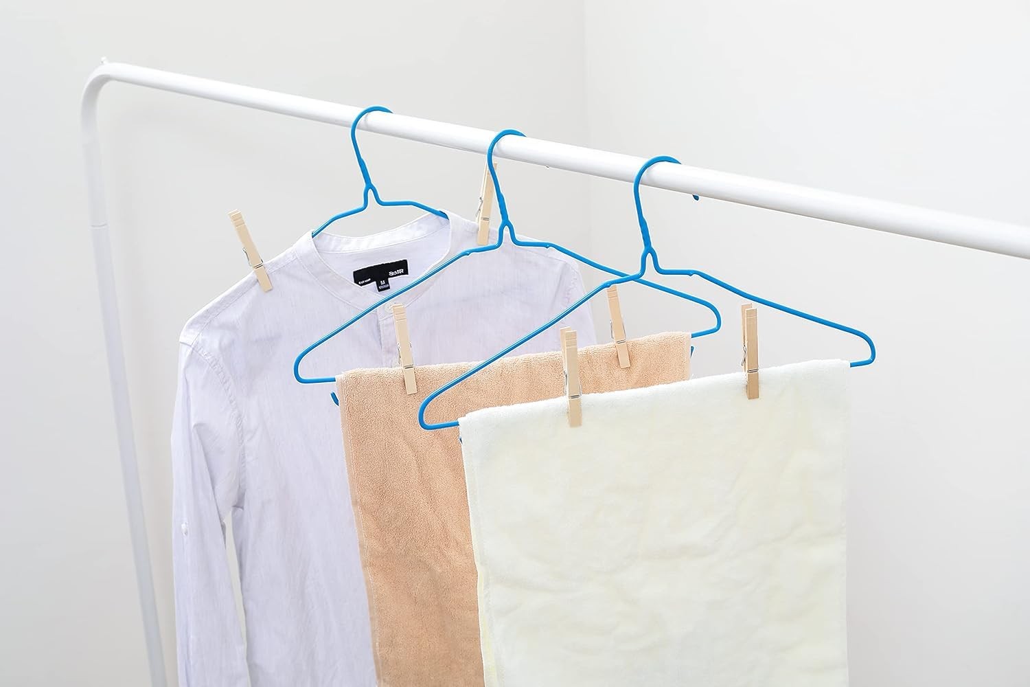 Clothes Pins Wood for Hanging Clothes,3.5 Inch【100pcs】 Heavy Duty Wooden Clothes