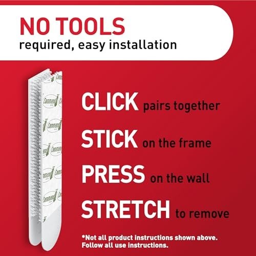 Command 20 lb XL 8 Pairs Heavyweight Picture Hanging Strips (16 Strips) Damage