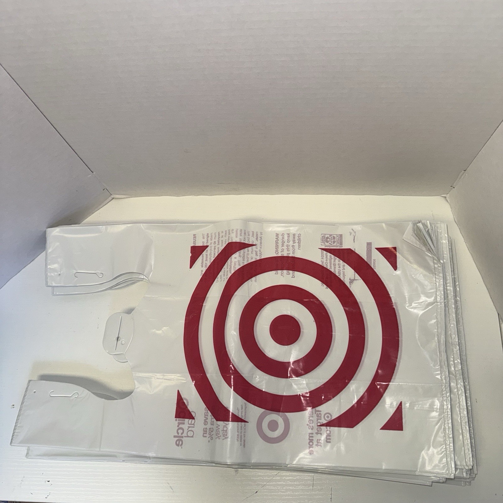 Target Plastic Grocery Bags New Folded Art Crafts Trash Bag 100 Count