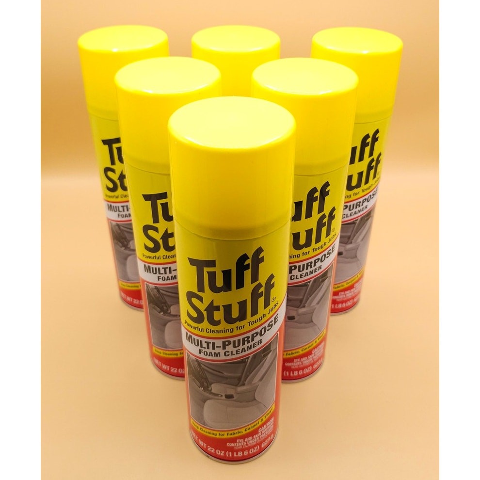 6 Pack Tuff Stuff Multi Purpose Foam Cleaner 22oz – Car Interior & Home – New