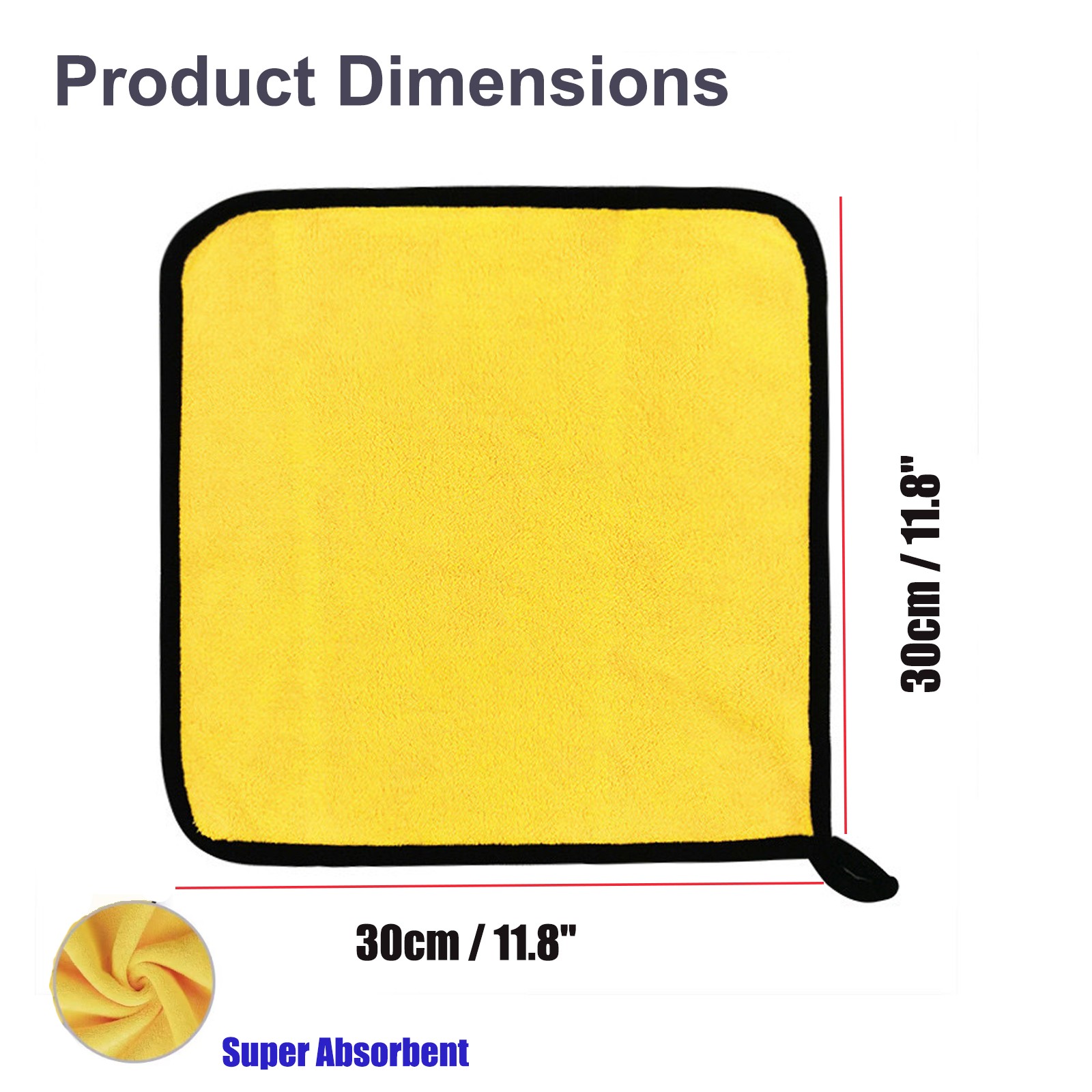 2/10/50 Pack Microfiber Cleaning Towels For Car Wash Drying Detailing