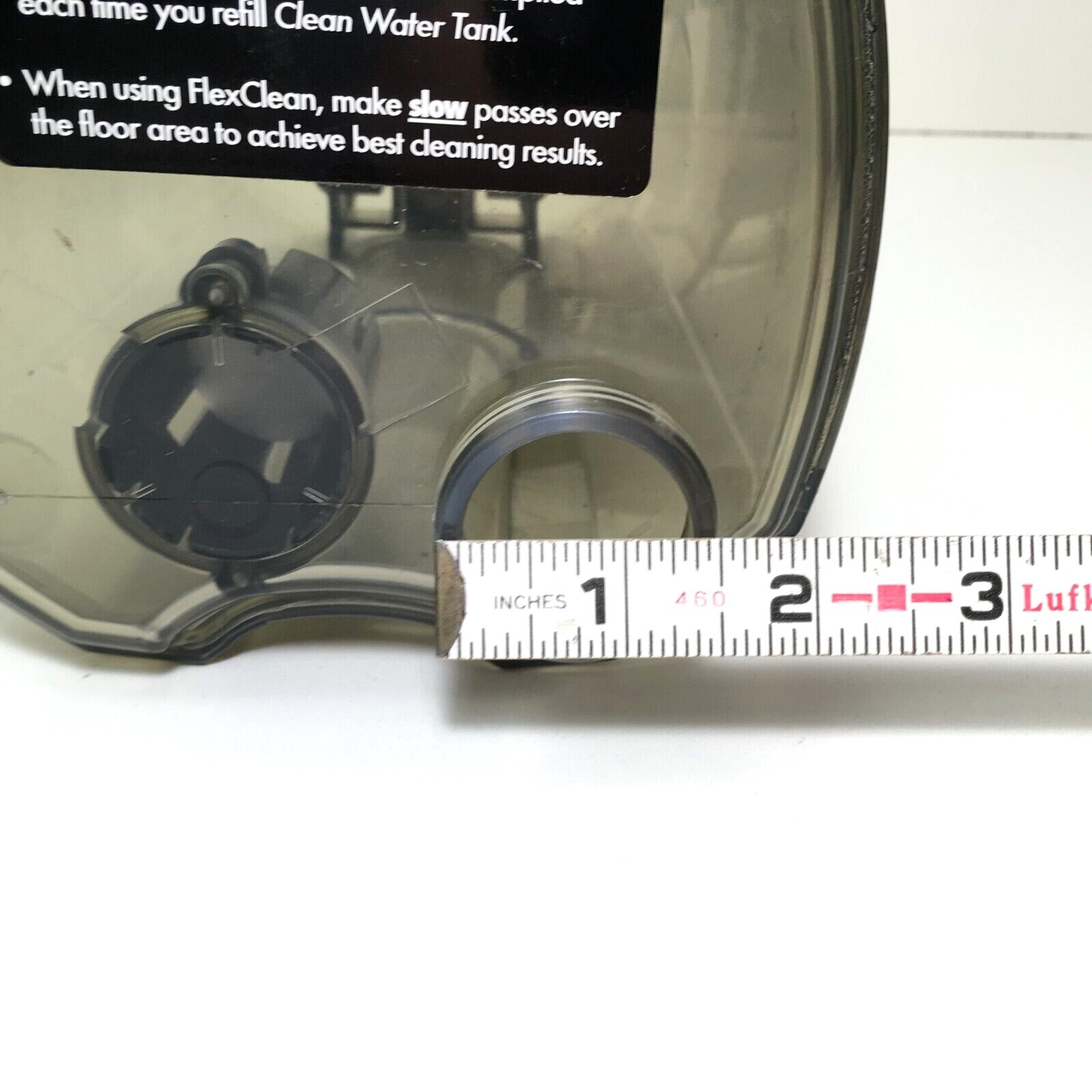 NO CAP Rug Doctor FlexClean FCM-1 FCM-2 CLEAN WATER TANK Genuine OEM # 93256