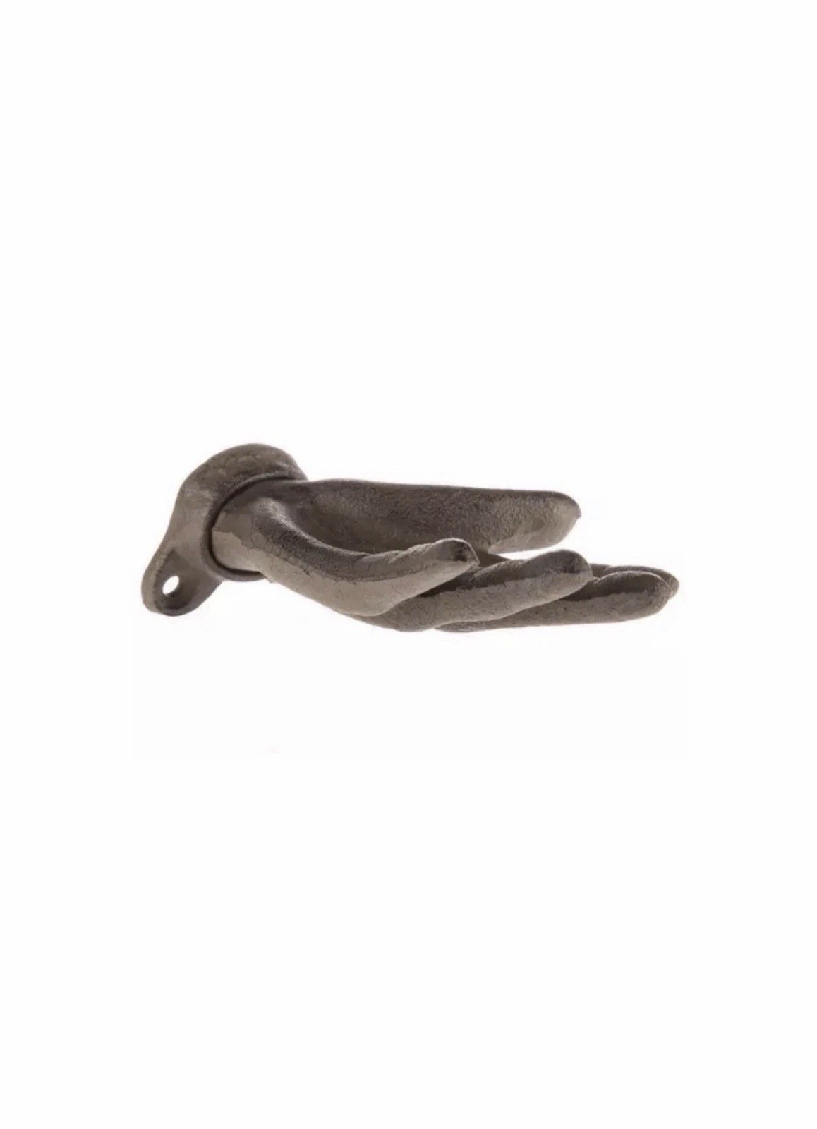 1 Cast Iron Wall Hook Brown Rustic Finish Left Hand Vintage Style Curtain Tie
