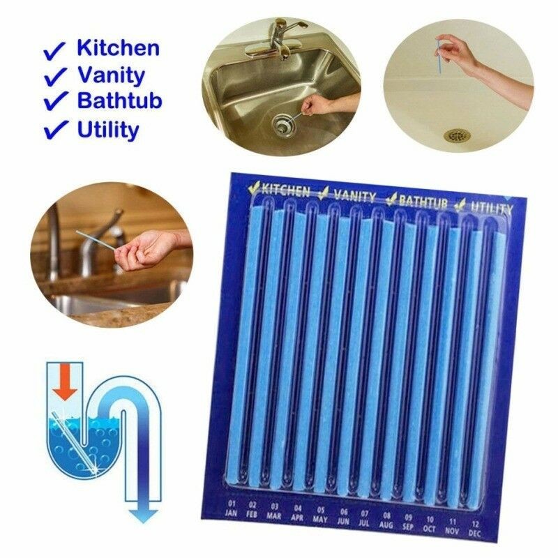 New Sani Sticks Drain Cleaner And Deodorizer 48 pack Set 4 Best Deal USA