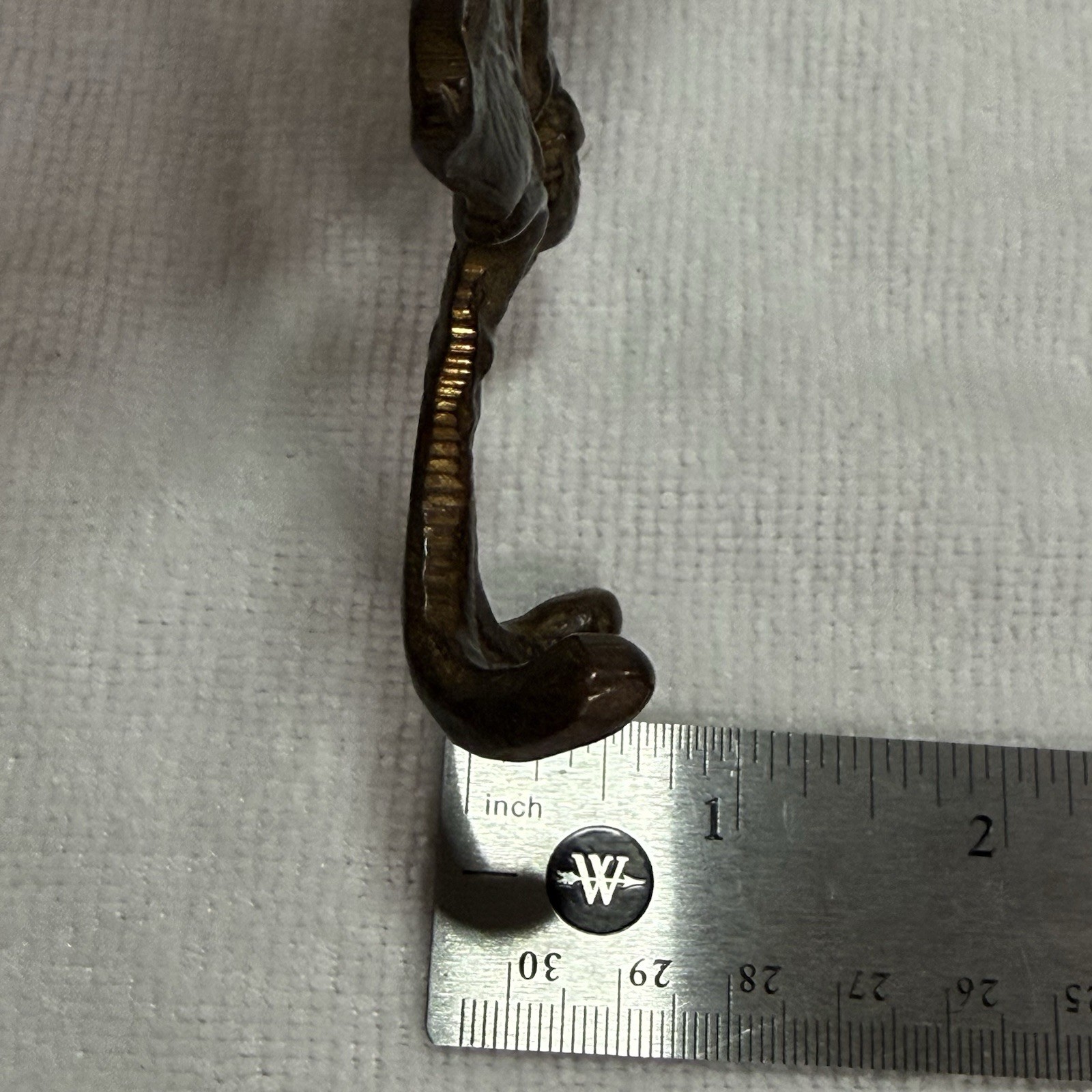 Vintage Restoration Hardware Cast Iron Acorn Leaf Wall Hook Double Coat Bronze