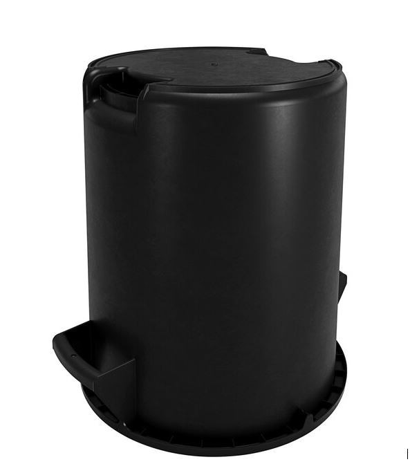 10 Gallon Commercial Trash Can – Food Grade, NSF Listed, Heavy Duty, 6-Black