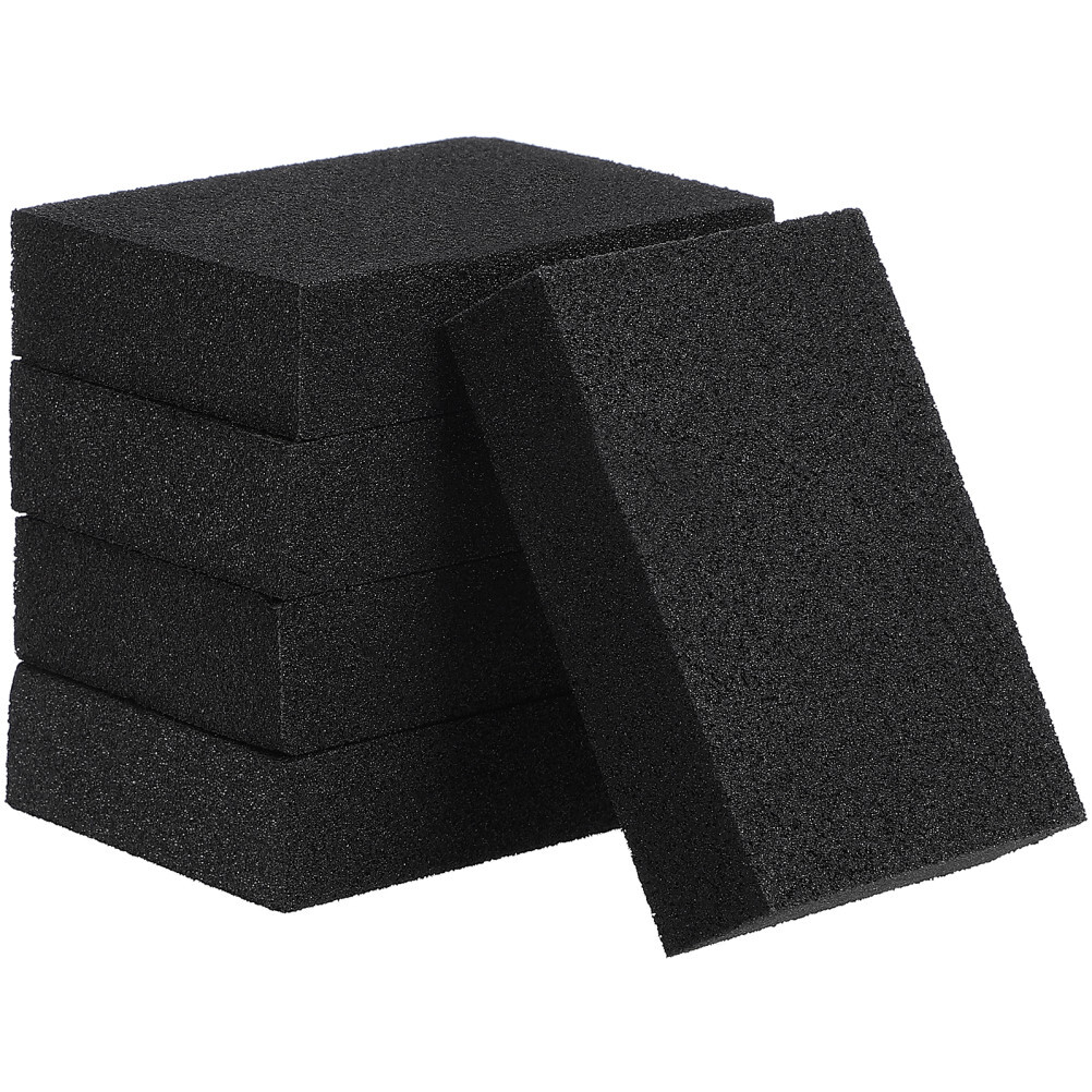 5PCS melamine sponge foam pads sanding sponge kitchen cleaning sponge Black