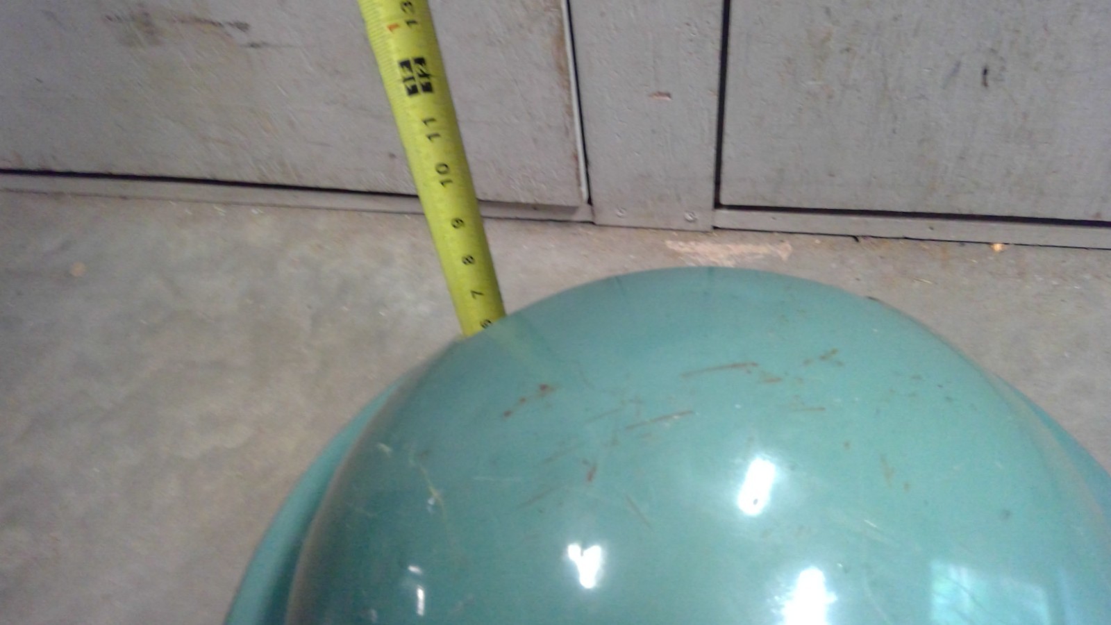 Vtg United Industrial Trash Garbage Can Top PUSH Waste