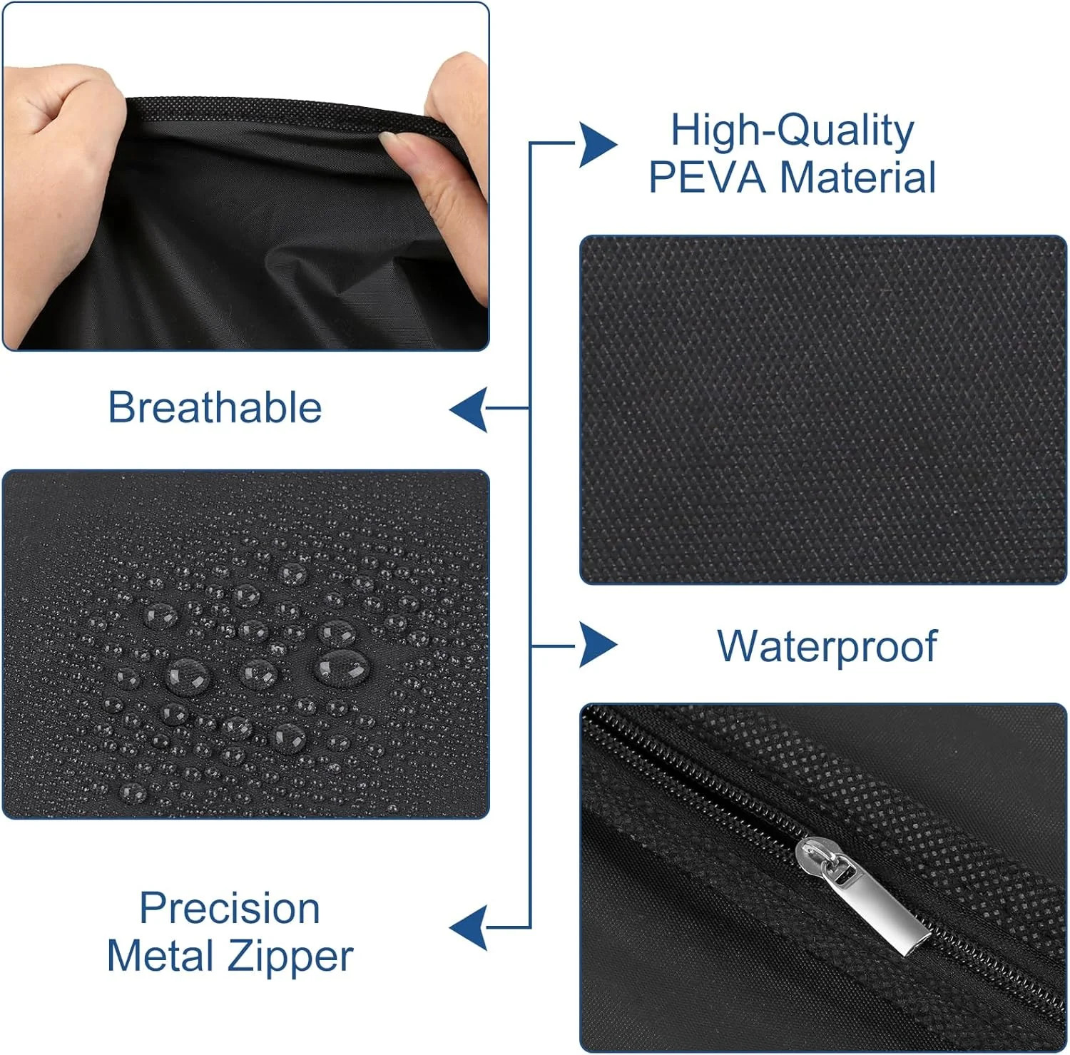Dress Bags for Gowns,60″ Long Dress Garment Bag, Garment Bags for Hanging Clothe